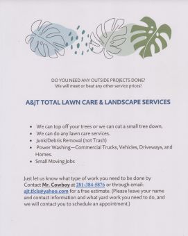 A&JT Total Lawn Care & Landscape Service LLC Logo